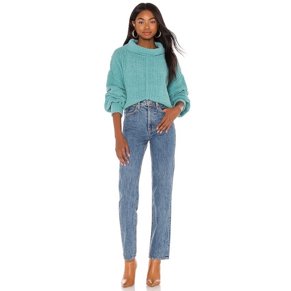 Free People Be Yours Pullover in Emerald Aura - Picture 4 of 4